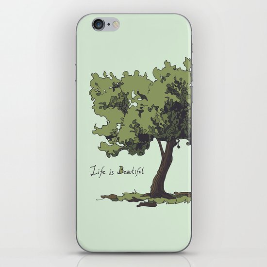 Life is Beautiful Olive Tree iPhone & iPod Skin