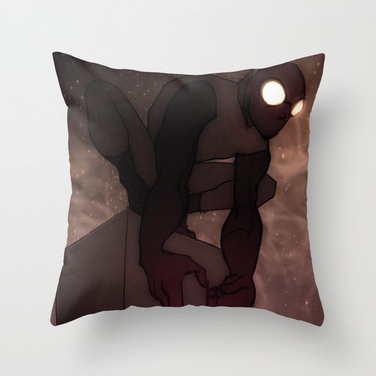 steampunk_spiderman Throw Pillow