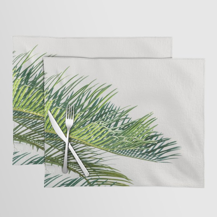 Tropical Green Palm Leaf Placemat