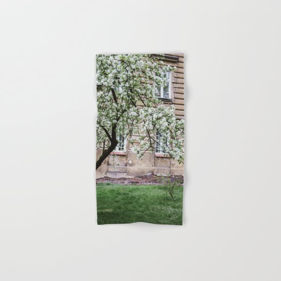 Spring Tree Blossoming In Krakow Hand & Bath Towel