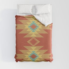 Southwestern Geometric Tribal Indian Abstract Pattern Duvet Cover