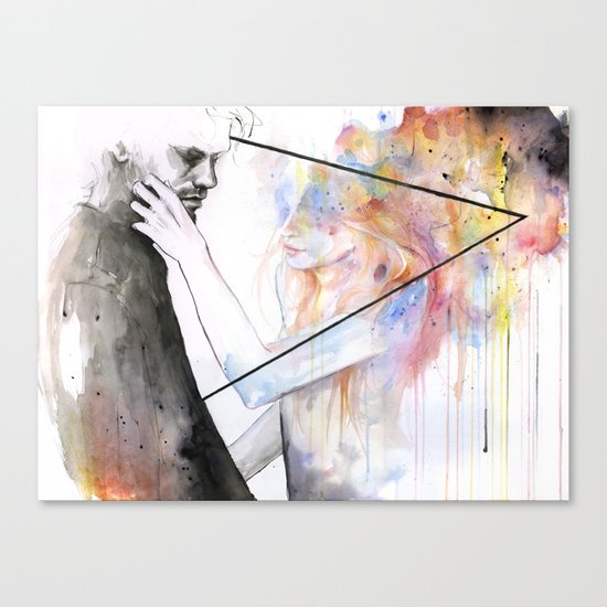 two different lights Canvas Print