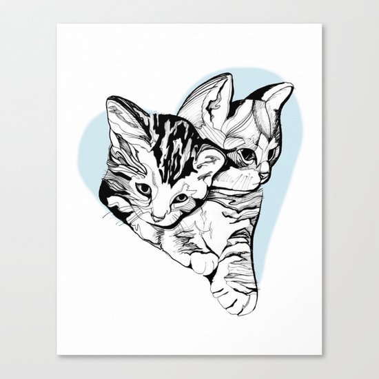 Kitten Love Canvas Print