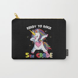 Ready To Rock 5th Grade Dabbing Unicorn Carry-All Pouch
