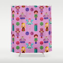 Pink Christmas - The Nutcracker  Shower Curtain