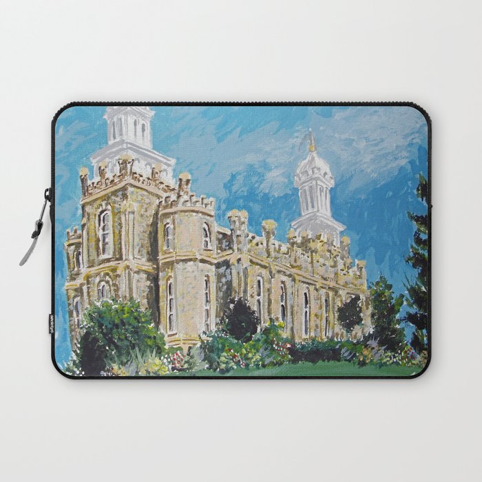 Logan Utah Lds Temple Painting Laptop Sleeve By Bekablo Society6