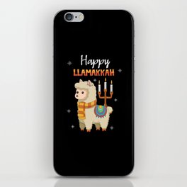 Llamakkah Llama Candles Menorah Happy Hanukkah iPhone Skin