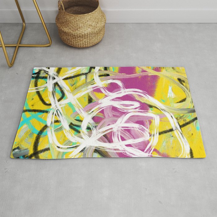 Abstract expressionist Art. Abstract Painting 54. Rug