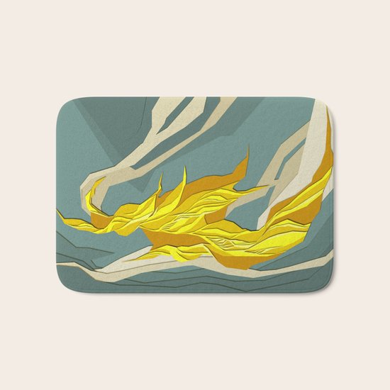 Abstract island Bath Mat
