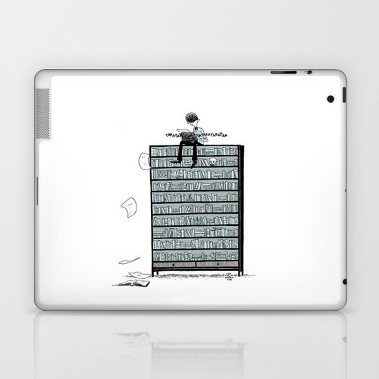 LITTLE DREAMS, BIG BOOKCASE Laptop & iPad Skin