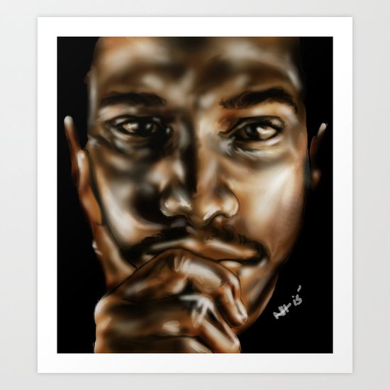 Golden Art Print