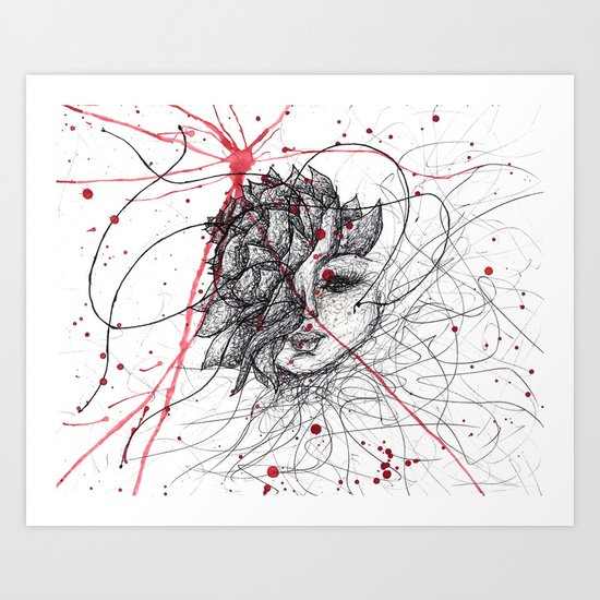I'm Content Art Print
