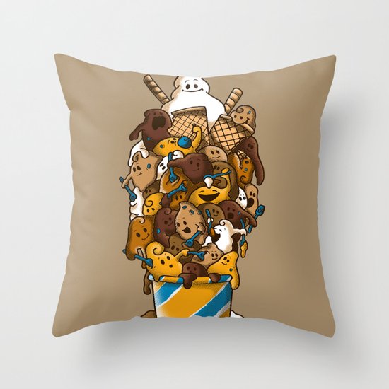 Ice Cream Time Throw Pillow