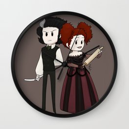 Sweeney Todd & Mrs. Lovett Wall Clock