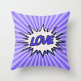 Love Pop Art 3 Throw Pillow