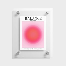 Gradient Angel Numbers: Angel Number 888 - Balance (Pink Palette) Floating Acrylic Print