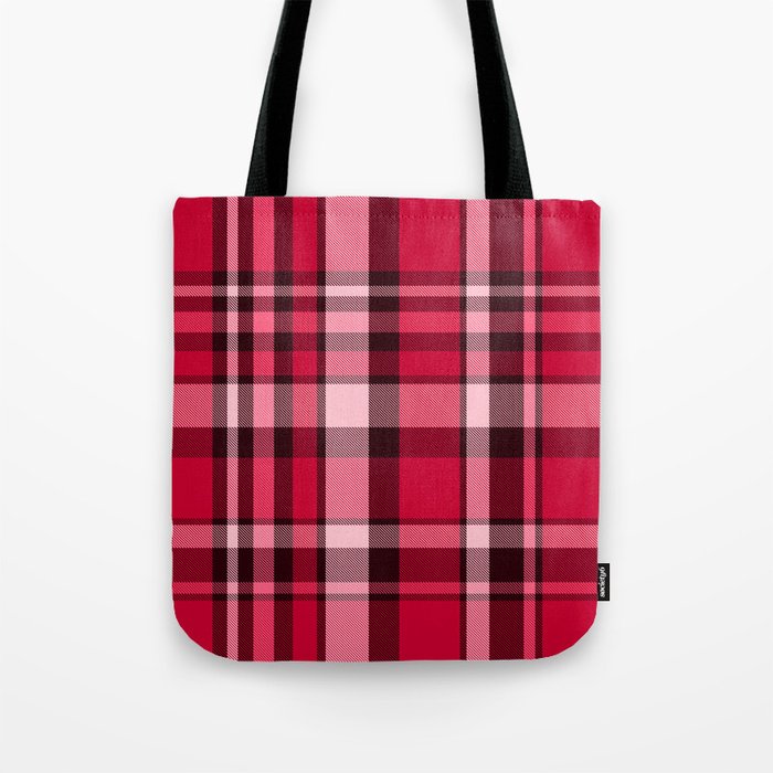 Plaid // Ruby Red Tote Bag