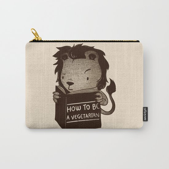 Lion Book How To Be Vegetarian Carry-All Pouch