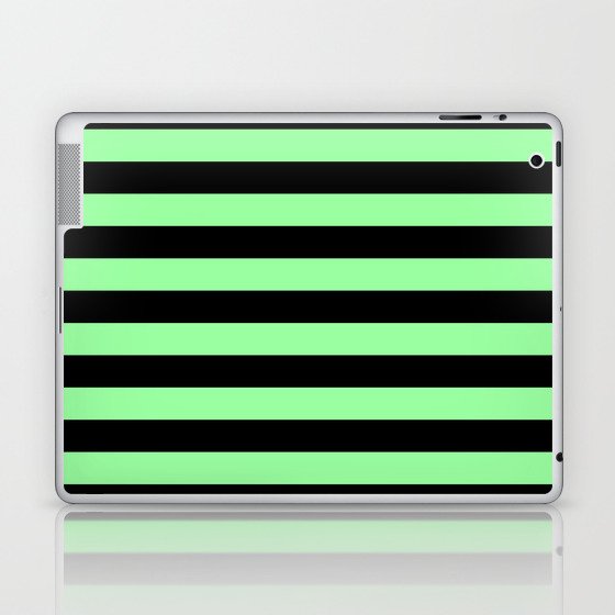 Chrysoprase and Black Stripes Laptop & iPad Skin
