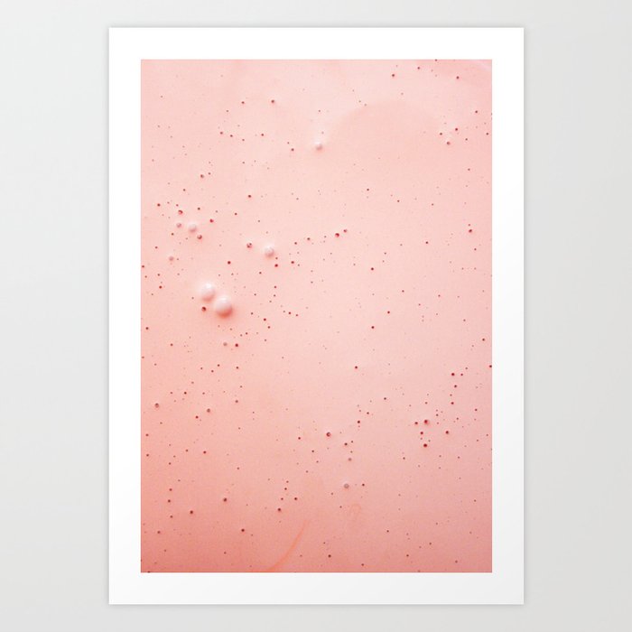 PINK bubbles Art Print