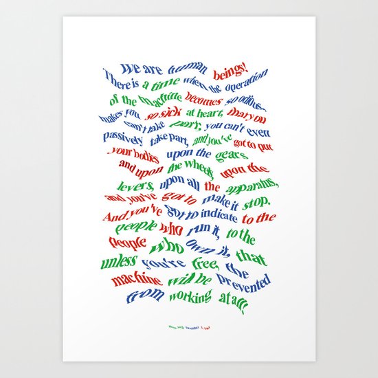 We are human beings! Art Print