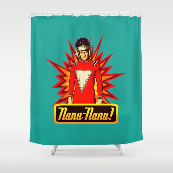 Nanu Nanu | Mork | Robin Williams Tribute Shower Curtain