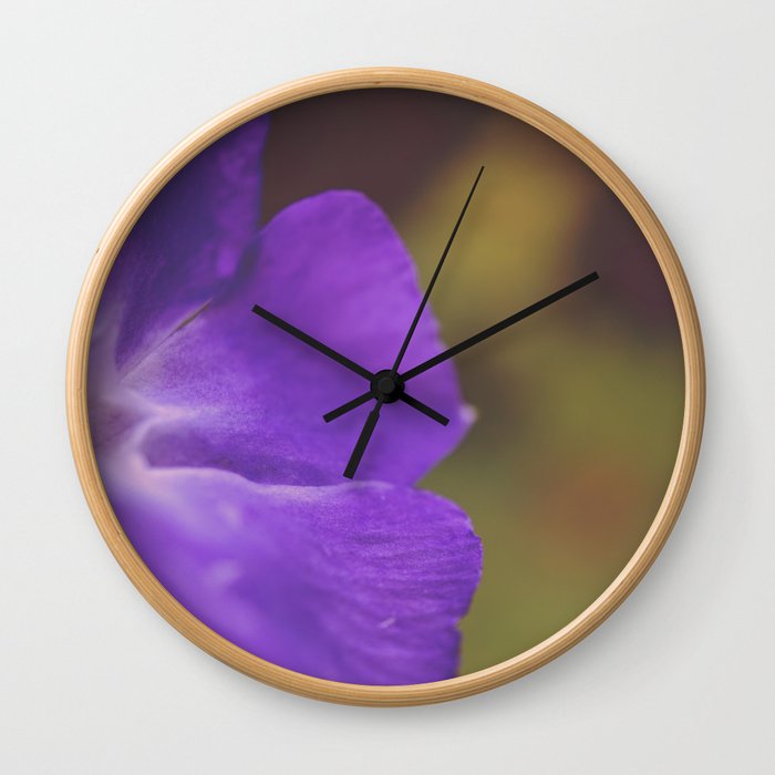 Purple flower Wall Clock