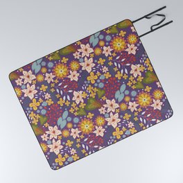 Vintage Feelings - Purple Picnic Blanket