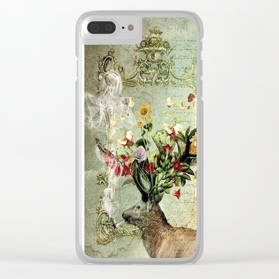 Happy Elk Clear iPhone Case
