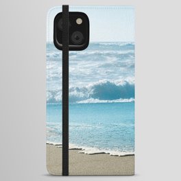 Blue Sea Backdrop iPhone Wallet Case