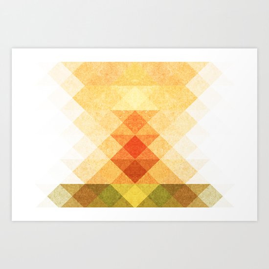 Three Way Retro Art Print
