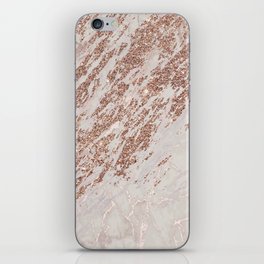 Pink and Glitter Line Marble Collection iPhone Skin