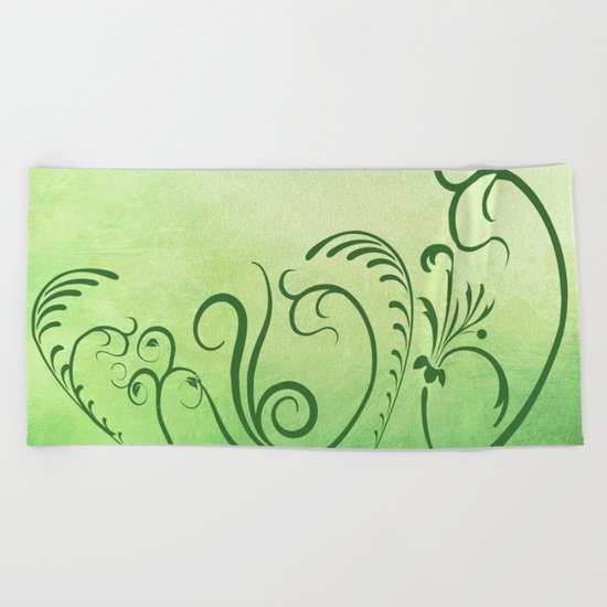 Beautiful greenery Beach Towel
