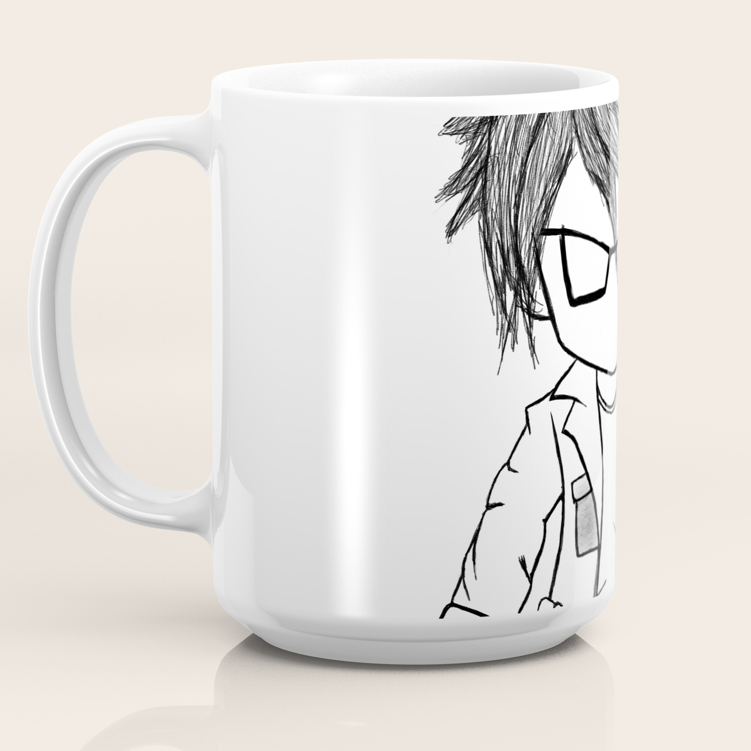 Goth Boy Line Art Coffee Mug By Shodaigoji Society6