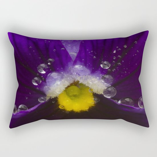 Pretty Pansy Rectangular Pillow