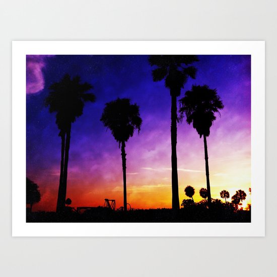 Purple Sunset Art Print
