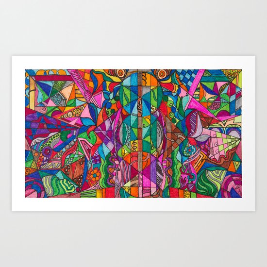 Colorful Abstract Art Print