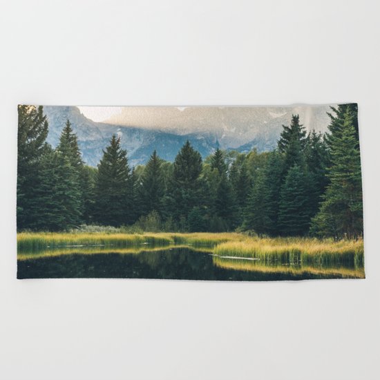 Escape To Solitude Beach Towel