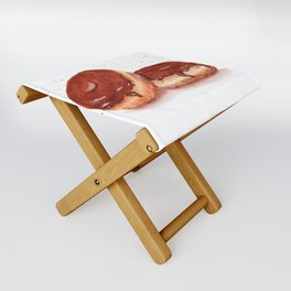Watercolor Chocolate Donuts Folding Stool