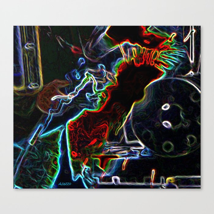 Arced Neon Canvas Print