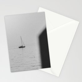 lonely sailboat Stationery Cards