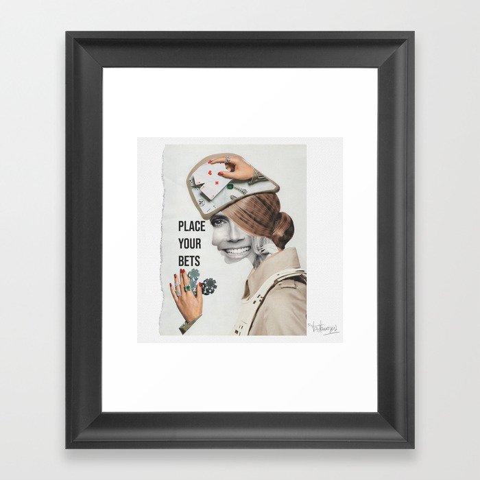 Place your Bets Framed Art Print