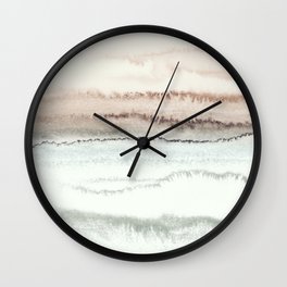WITHIN THE TIDES NATURAL THREE by Monika Strigel Wall Clock