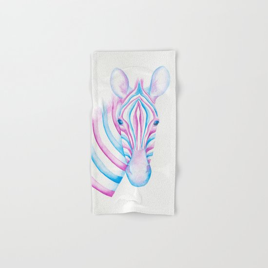 Watercolour Zebra Hand & Bath Towel