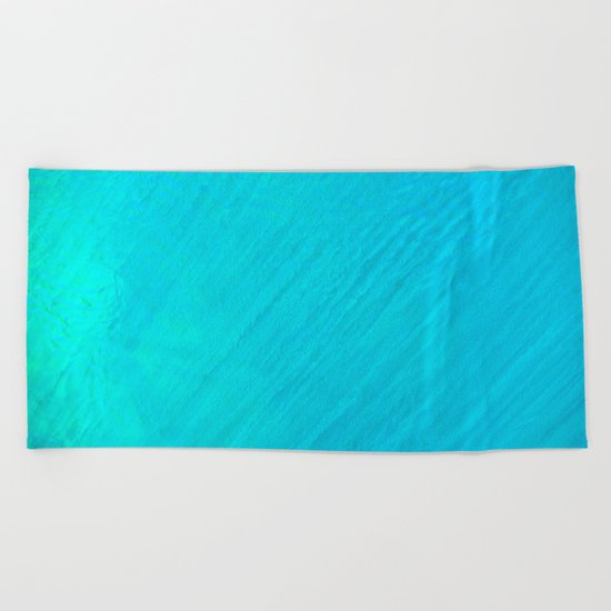 Turquoise Marble River Beach Towel