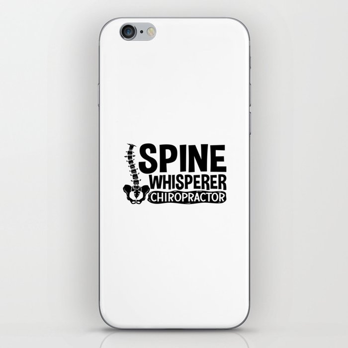 Spine Whisperer Chiropractic Chiropractor Chiro iPhone Skin