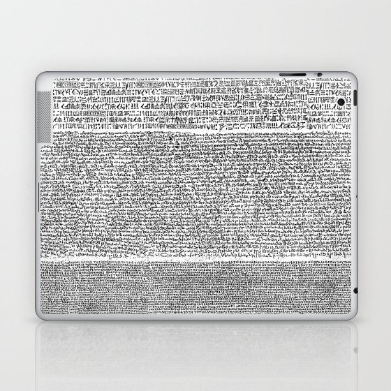The Rosetta Stone Laptop & iPad Skin