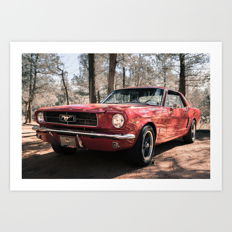 Classic Muscle Car Art Print By Groppo Society6