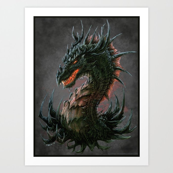Regal Dragon Art Print