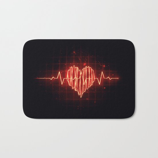 Heartbeat Bath Mat